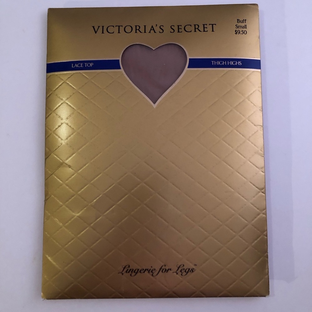 Victoria’s Secret Lace Top Thigh Highs, NWT, Vintage , Rare, Color Buff